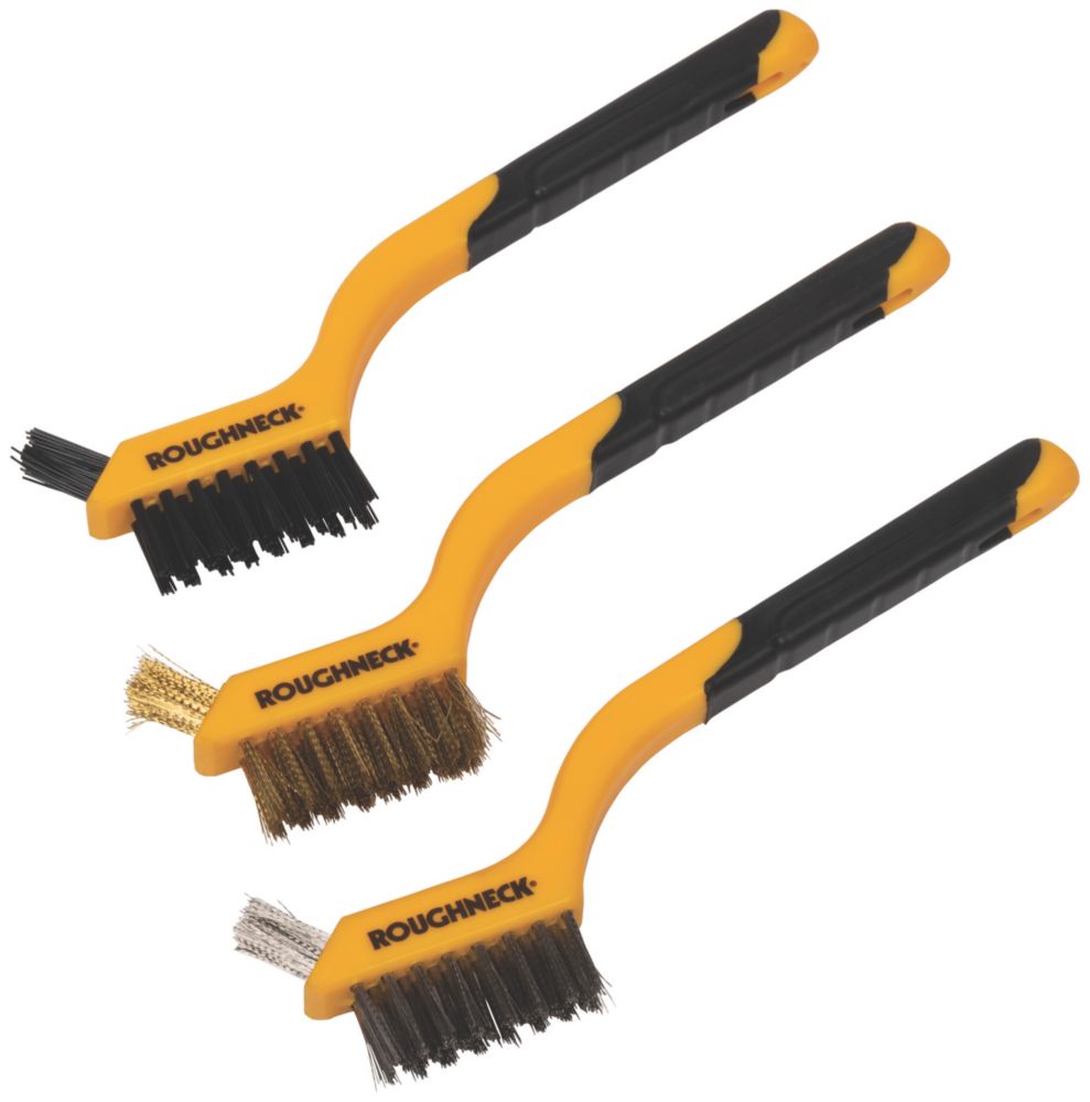 Lot de 3 brosses métalliques miniatures Roughneck