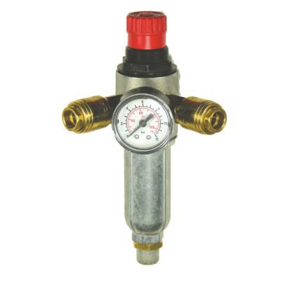 Détendeur et filtre avec 2 coupleurs 0 - 12 bars Mecafer