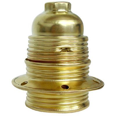 Douille en laiton filetée à double bague E27