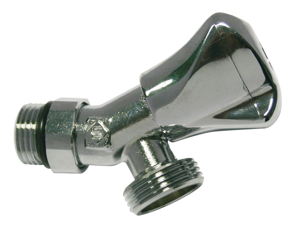 Soupape à compression coudée pour machine à laver Pronorm 15/21 - 1/2" x 20/27 - 3/4"