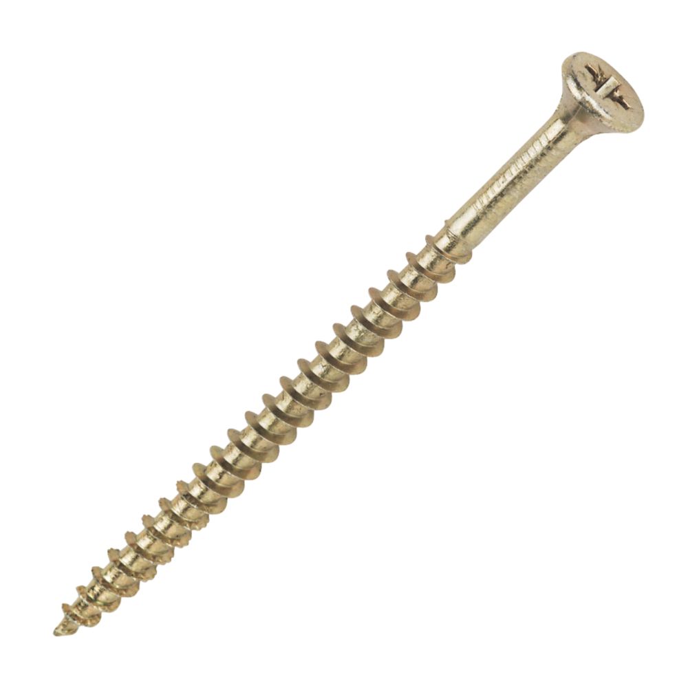 100 vis à bois à tête fraisée PZ Spax Yellox 5 x 80mm