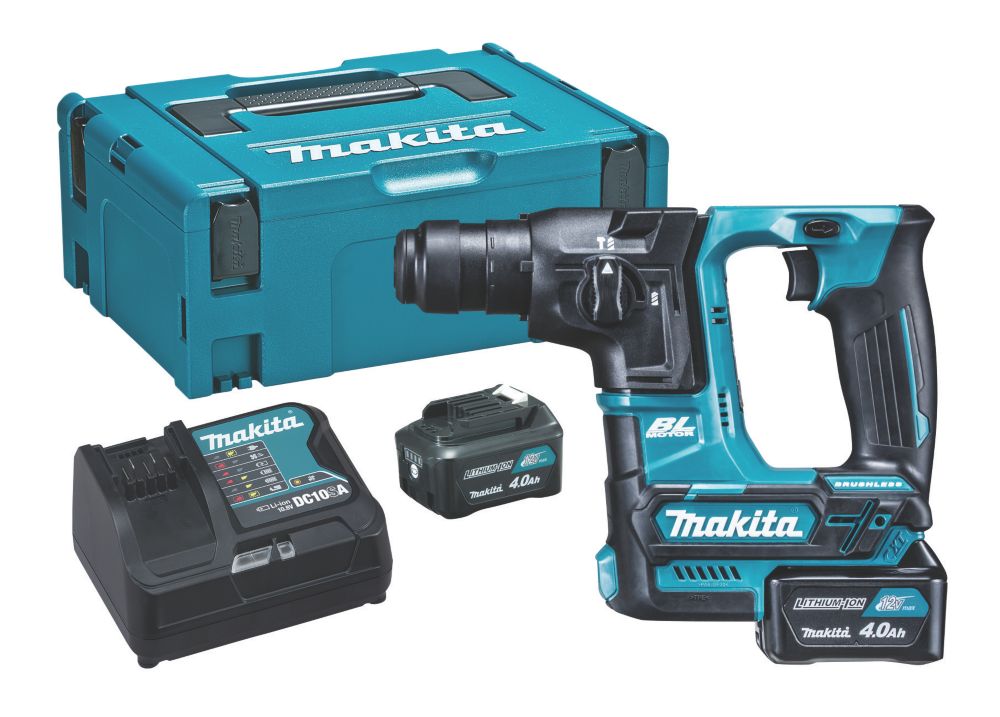 Perforateur sans fil brushless SDS Plus CXT Makita HR166DSMJ 2,4kg 10,8-12V 2x4,0Ah Li-Ion