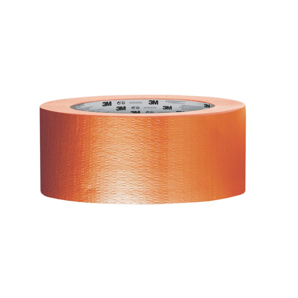 Ruban adhésif toilé de construction 3M P334 orange 25m x 75mm