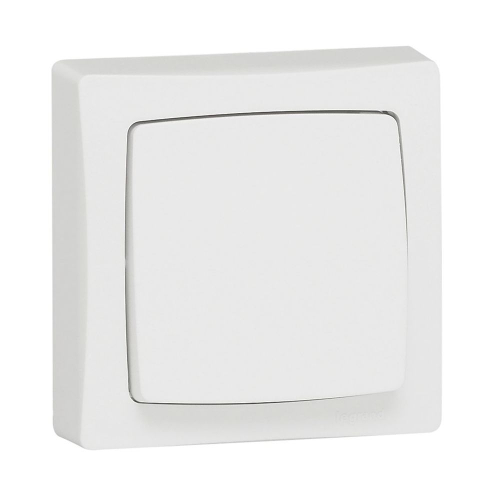 Poussoir blanc 1 poste Legrand ASL