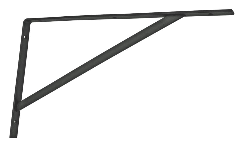 Supports à usage intensif noirs 500 x 300mm, lot de 2