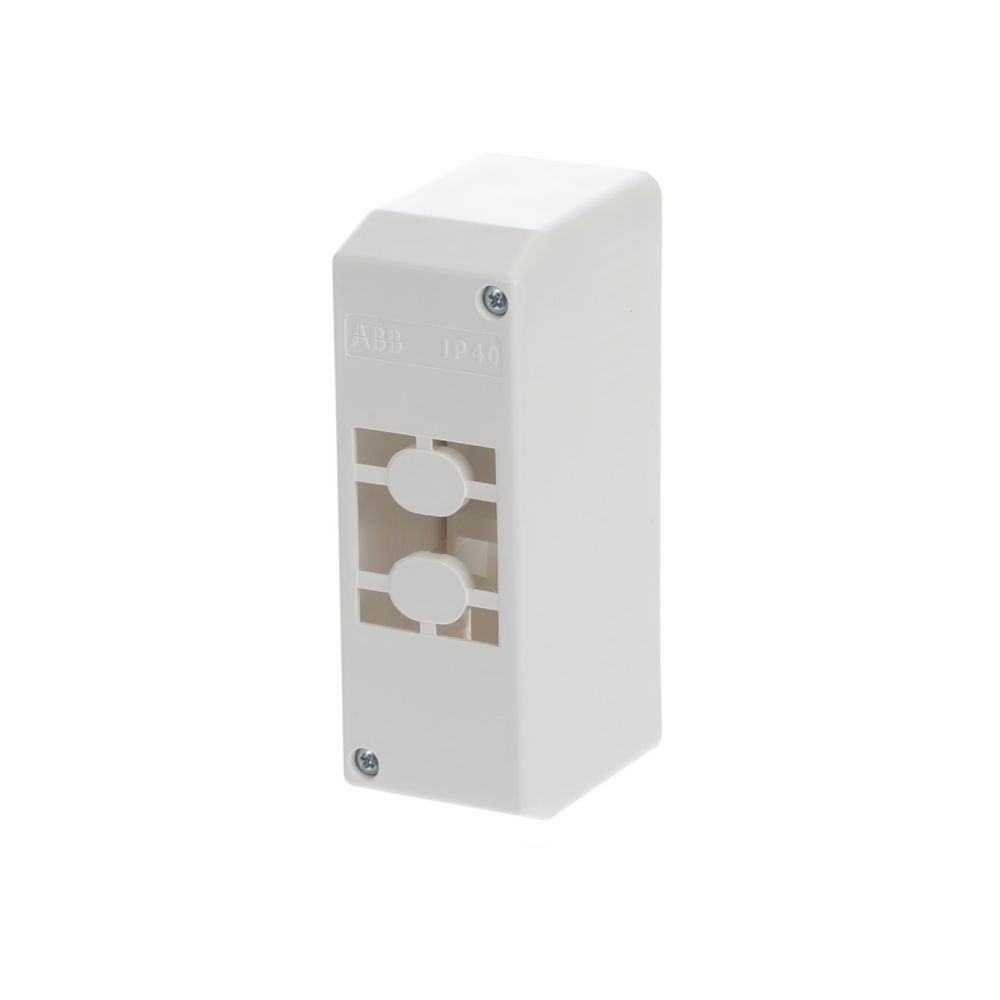 Coffret électrique cache-borne nu 2 modules ABB