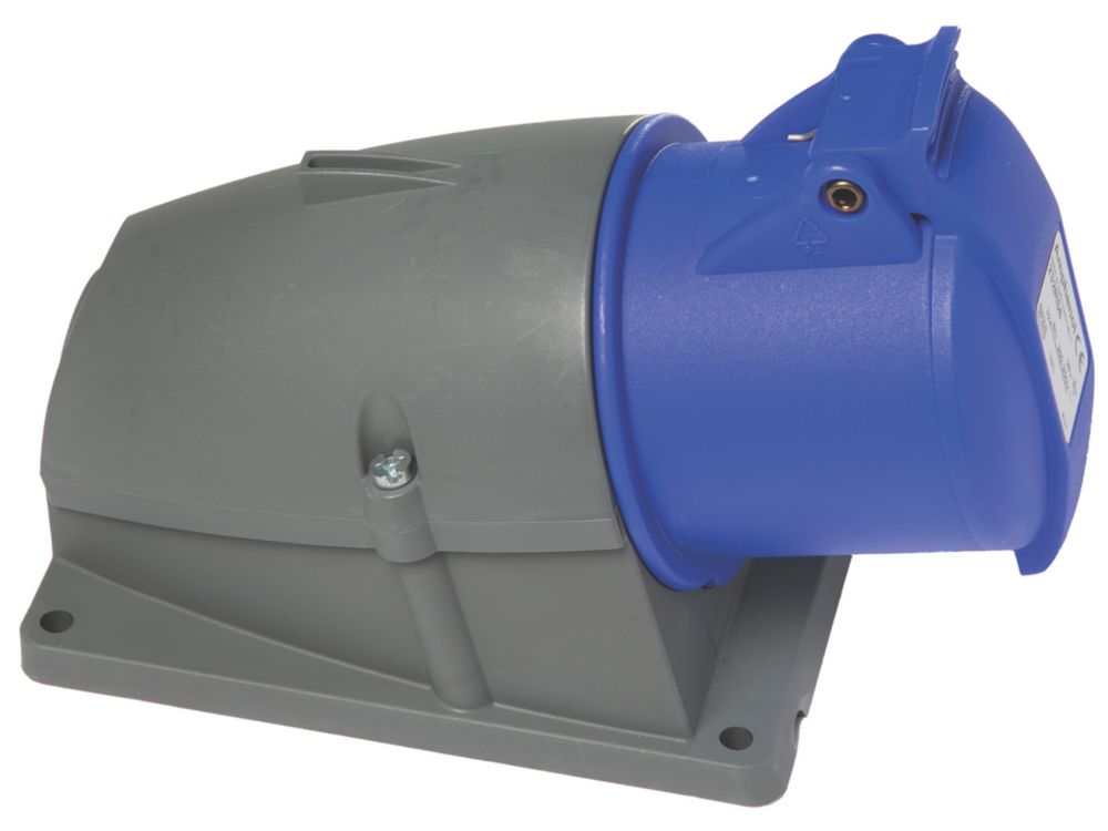 Prise fixe saillie 2P+E 32A 250V bleue IP44 ABB
