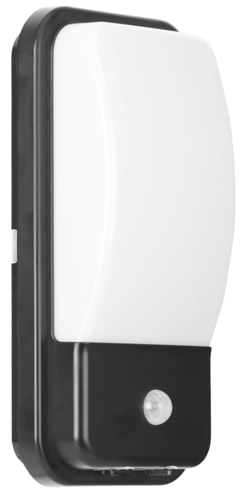 Applique de sécurité à LED rectangulaire d'extérieur Enlite UtiliteX avec détecteur IRP noir 10W 880lm