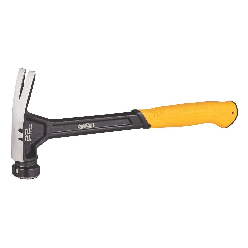 Marteau arrache-clou monobloc DeWalt XP table quadrillée 22oz (0,62kg)