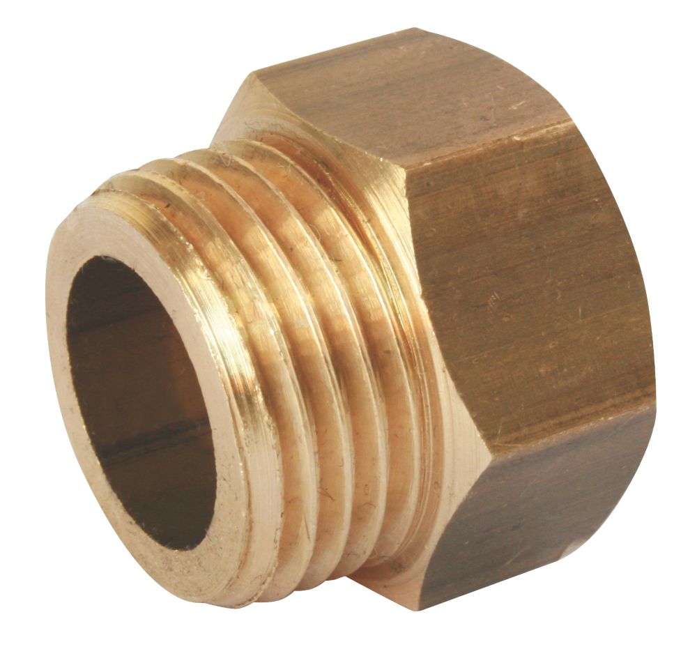 Mamelon mâle femelle égal laiton à visser 3/8" - 12/17 Pronorm, lot de 2