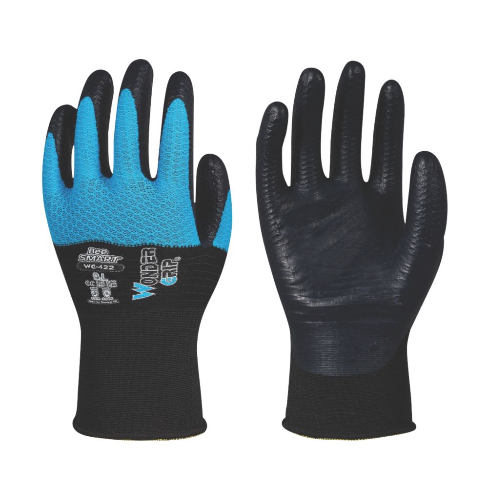 Gants de manutention Wonder Grip WG-422 Bee-Smart bleu/blanc taille L