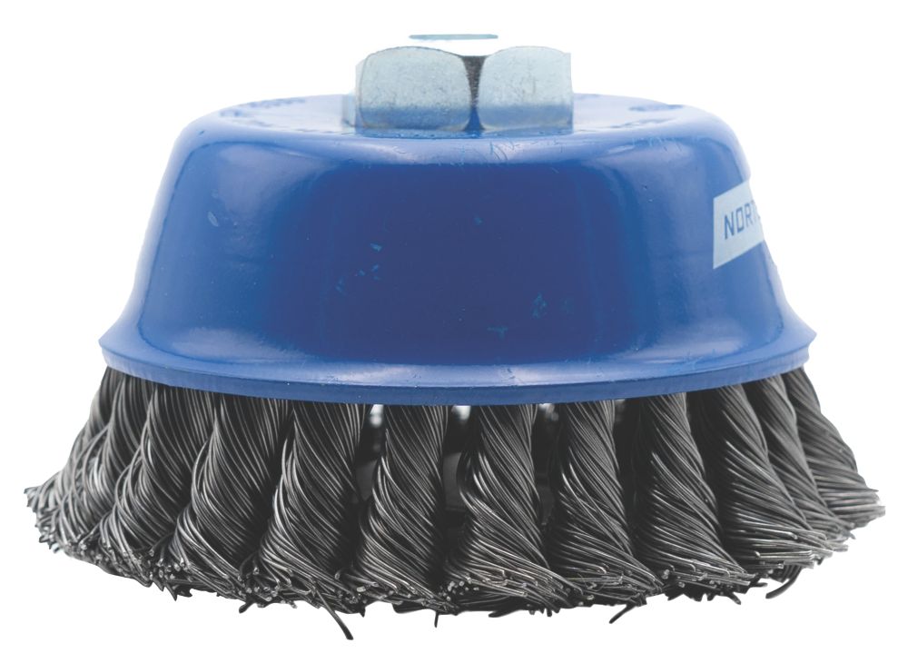 Brosse boisseau pour meuleuse à fils torsadés 65mm Norton 