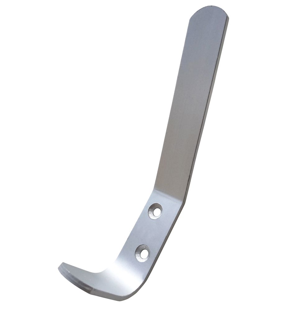 Patère Smith & Locke en aluminium anodisé satiné 130mm, lot de 5