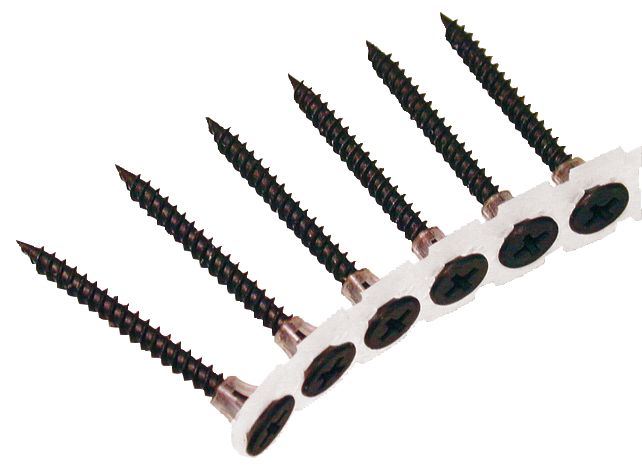 1 000 vis pour plaque de plâtre en bande EasyDrive, filetage fin, phosphate noir, 3,5 x 38mm