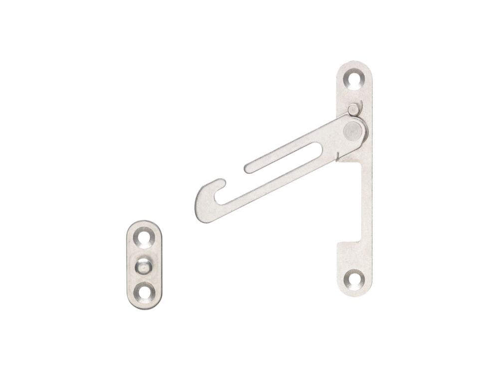 Limiteur de-ouverture de fenêtre Mila en acier inoxydable brossé 100mm 