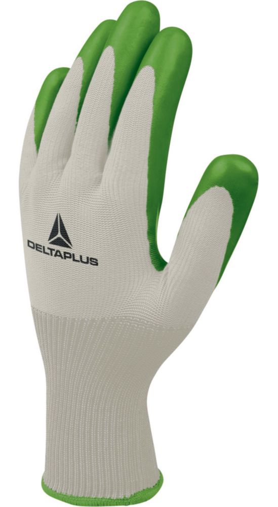 Gants de jardinage Delta Plus 100% polyester verts Grande taille L