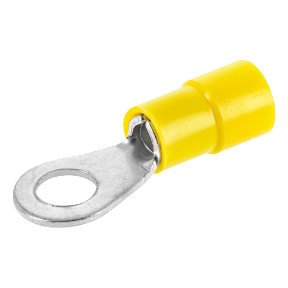 Cosses à sertir jaunes isolées à œillet 11mm Klauke, lot de 100