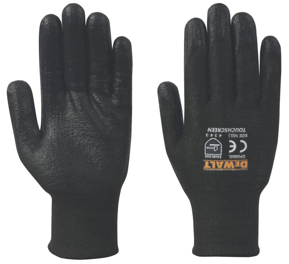 Gants anti-coupure DeWalt DPG800L EU noirs taille L