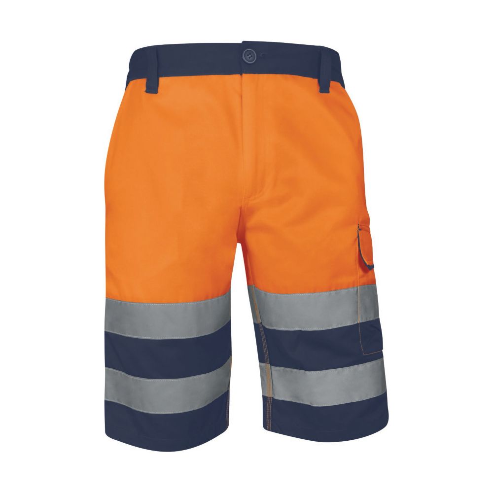 Bermuda haute visibilité Delta Plus orange taille 46/48