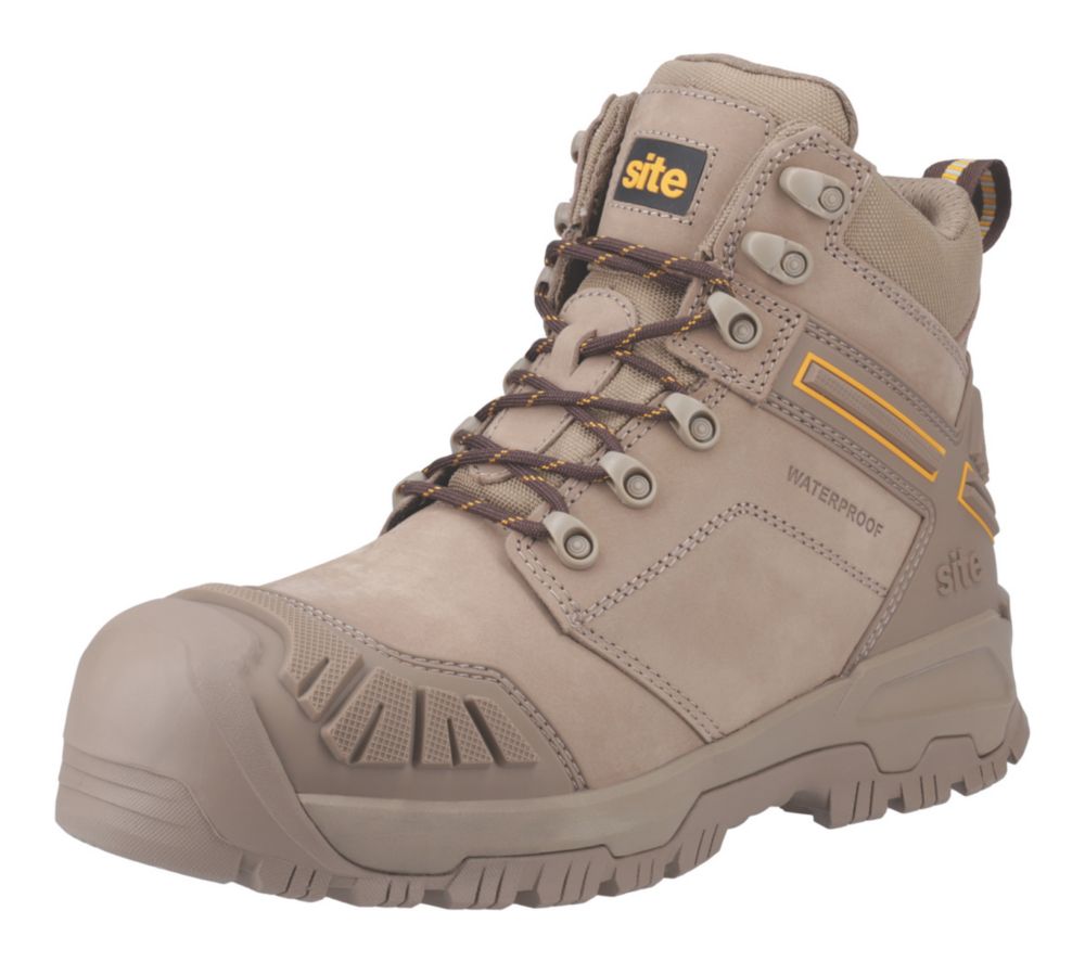 Chaussures de sécurité imperméables à coque en acier S7S Site Fortress 2.0 sable pointure 42