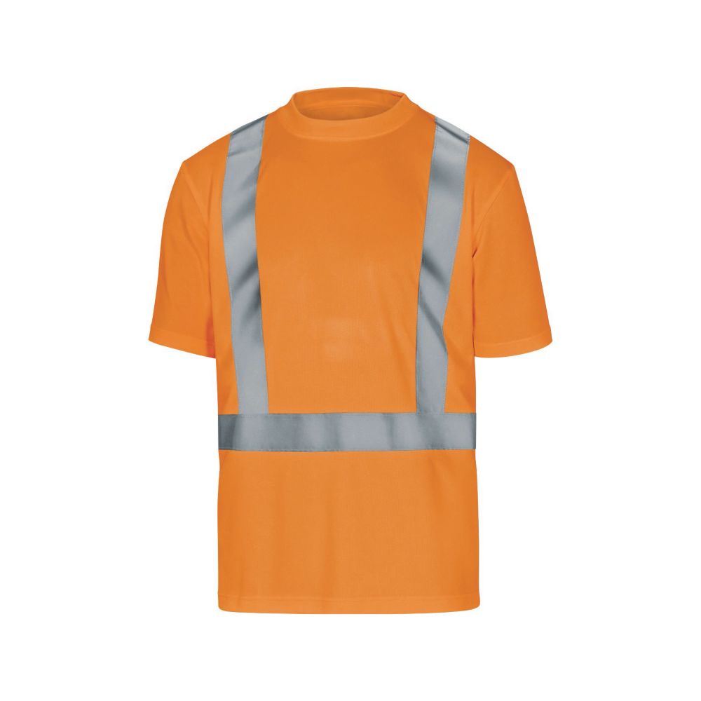 T-shirt à manches courtes haute visibilité Delta Plus Comet orange, taille 2XL