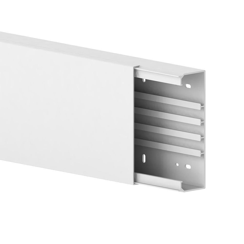 Goulotte blanche en plastique GGK 190mm x 62mm x 1,3m 