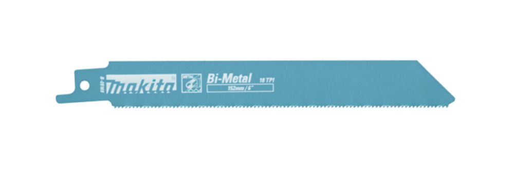 Lot de 5 lames pour scie sabre métal 152mm Makita