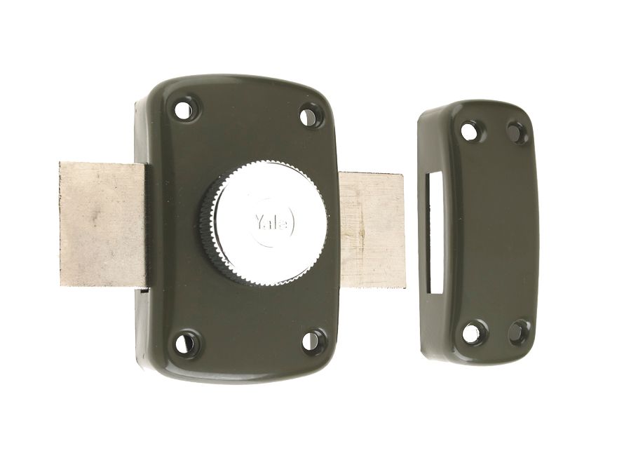 Verrou YALE YV10 à bouton et cylindre diamètre 23mm, longueur 40mm