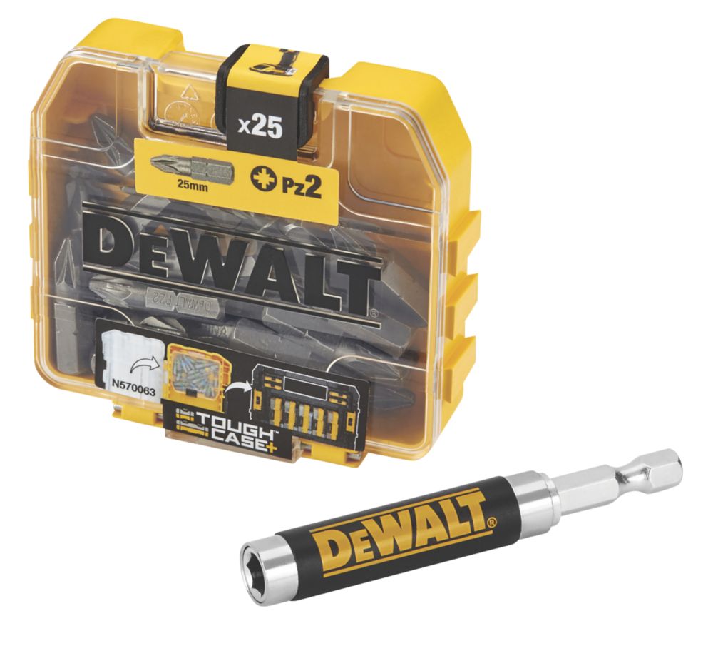 Embouts de visseuse à choc à torsion DeWalt PH2 x 25mm, lot de 25