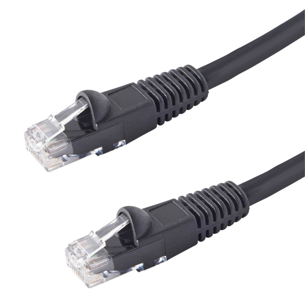 Câble ethernet RJ45 CAT6 mâle/mâle, noir 10m