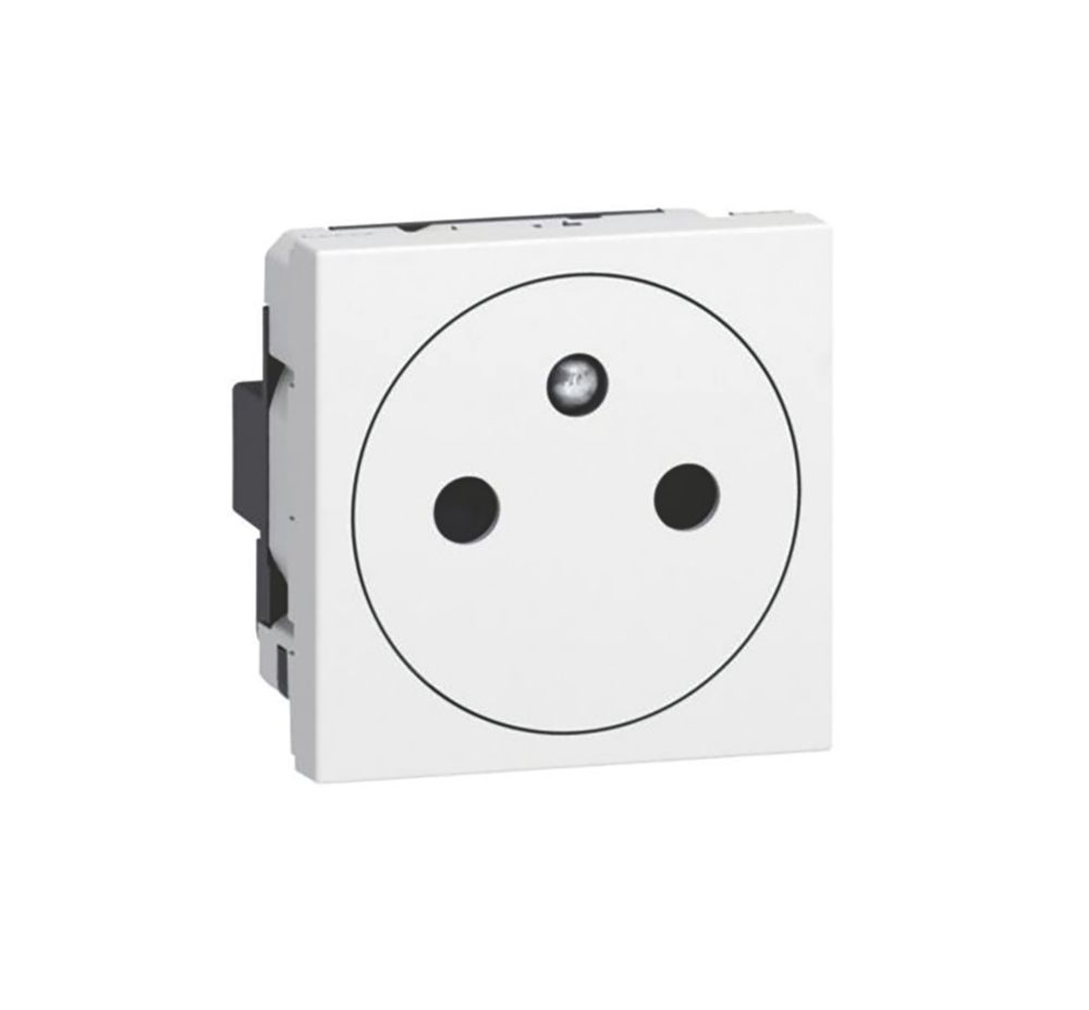 Prise terre 1 poste Mosaic Blanc Legrand