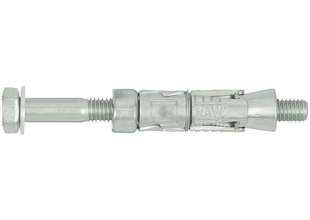 Lot de 10 boulons d'ancrage Rawlplug RawlBolt M16 x 135mm