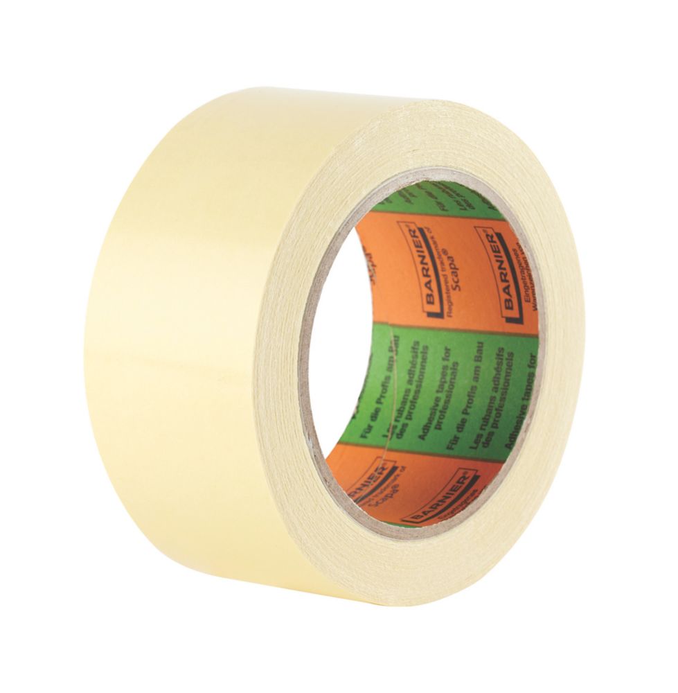 Ruban  double face Barnier crème 25m x 50mm