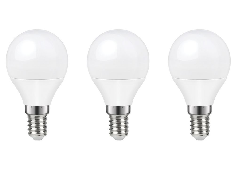 Lot de 3 ampoules LED mini globe LAP E14 470lm 4,2W