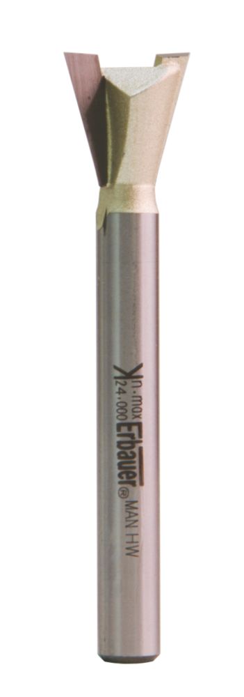 Fraise de défonceuse 6mm à queue d'aronde 12,7 x 12,7 mm 14° Erbauer