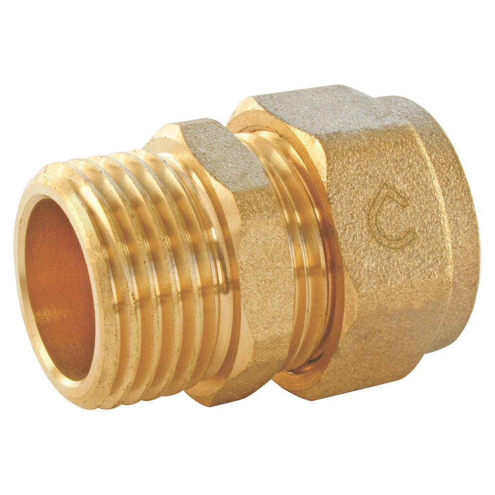Raccord droit mâle PER à compression 16mm x 15/21 - 1/2" Fixoconnect