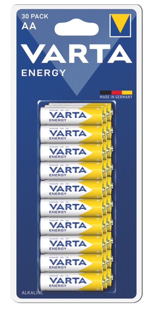 Pile alcaline AA Varta Energy, lot de 30