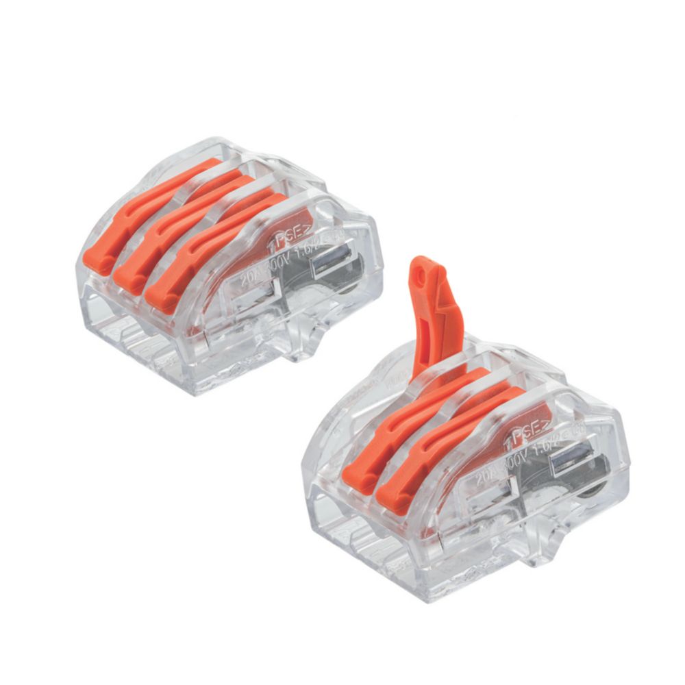 Connecteurs à levier à 3 entrées 24A Capri, lot de 75