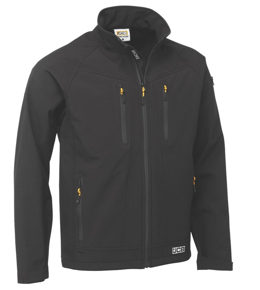 Veste de travail Softshell JCB D+IR noire, taille XXL