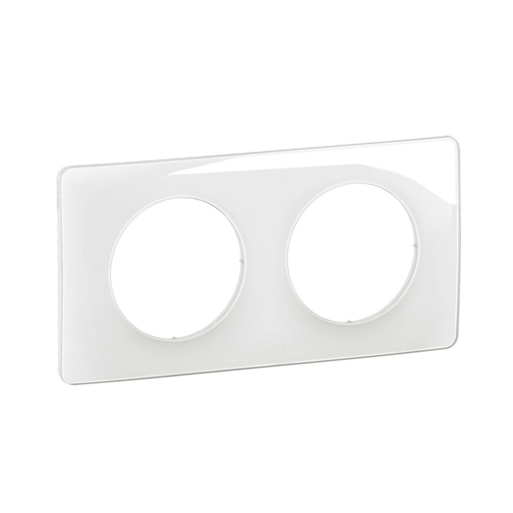Plaque de finition en saillie Legrand Céliane, 2 postes, blanche 