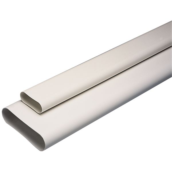 Conduit Aldes 204 x 60mm plat vers 125mm rond 3m