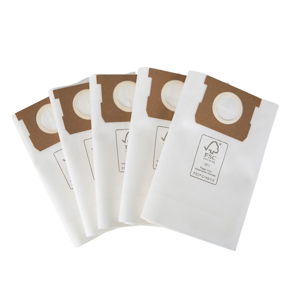 Sacs filtrants pour aspirateur Titan 20/30l, lot de 5