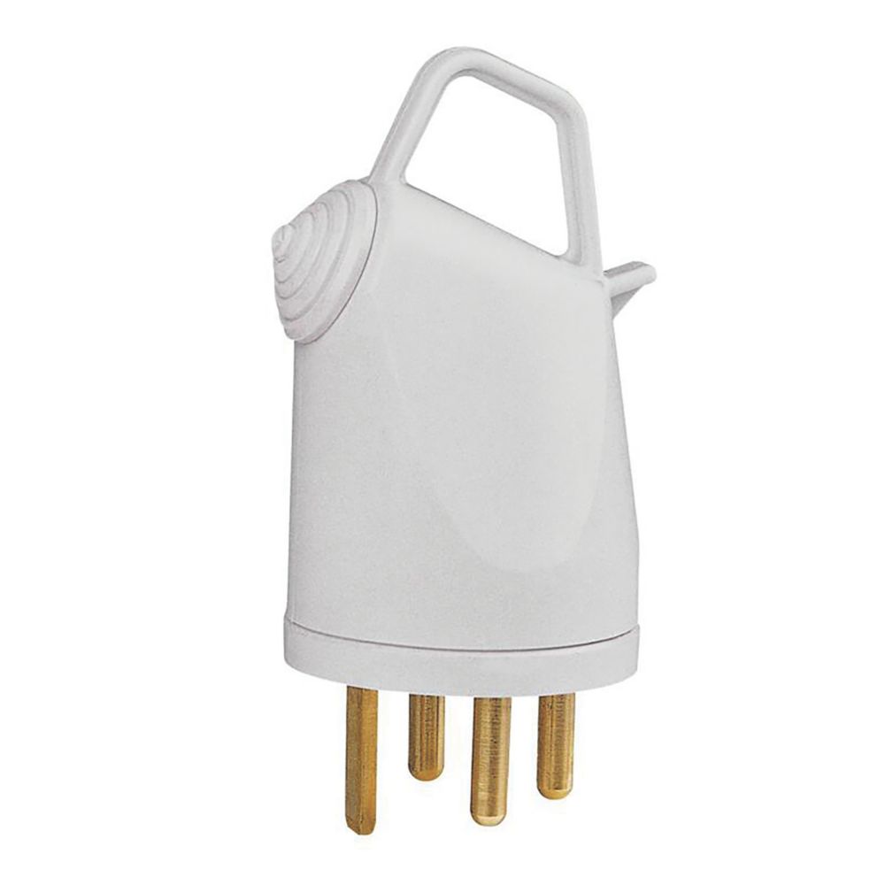 Prise blanche 3P+T 20A avec anneau, Legrand