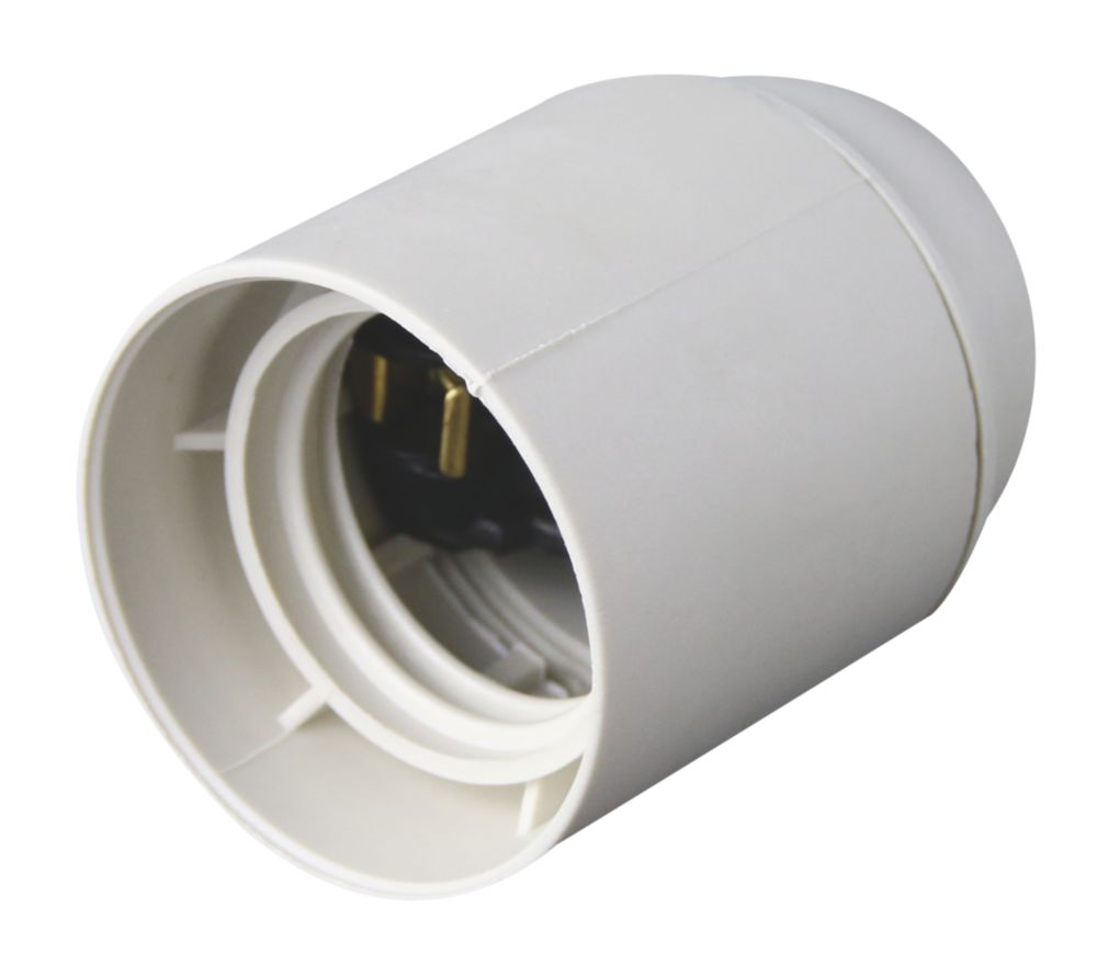 Douille lisse blanche E27