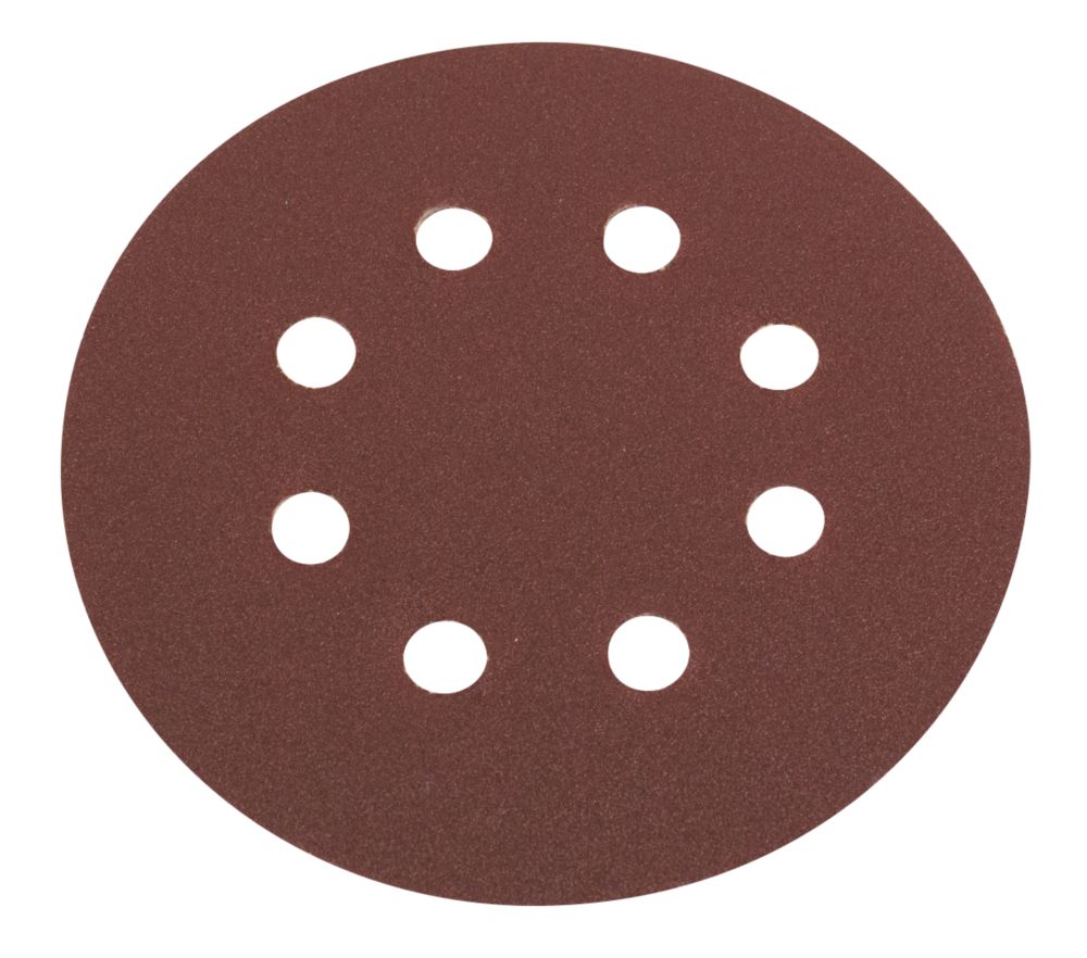 Lot de 6 disques de ponçage perforés Flexovit grain 120 125mm