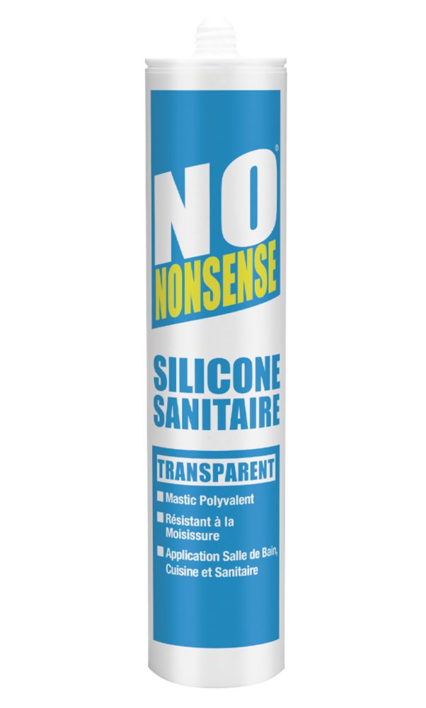 1 mastic silicone sanitaire No Nonsense transparent 310ml