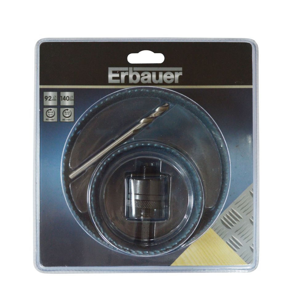 Scie trépan et foret 92/140 mm Erbauer