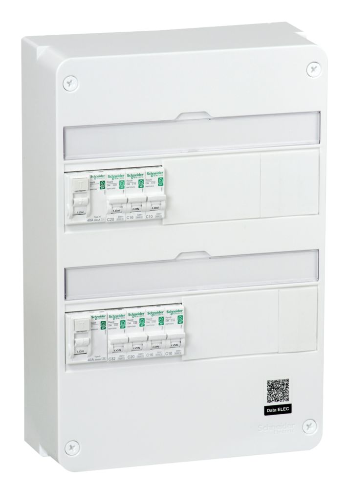 Tableau électrique pré-équipé 2 rangées 13 modules Resi9 R9H213SP01N Schneider