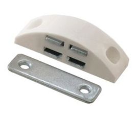 Loquets blancs Diall, lot de 8