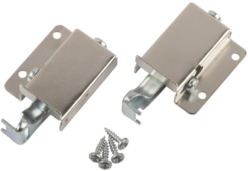 Suspension de meuble Suki argent 15 x 64 x 39mm, lot de 2